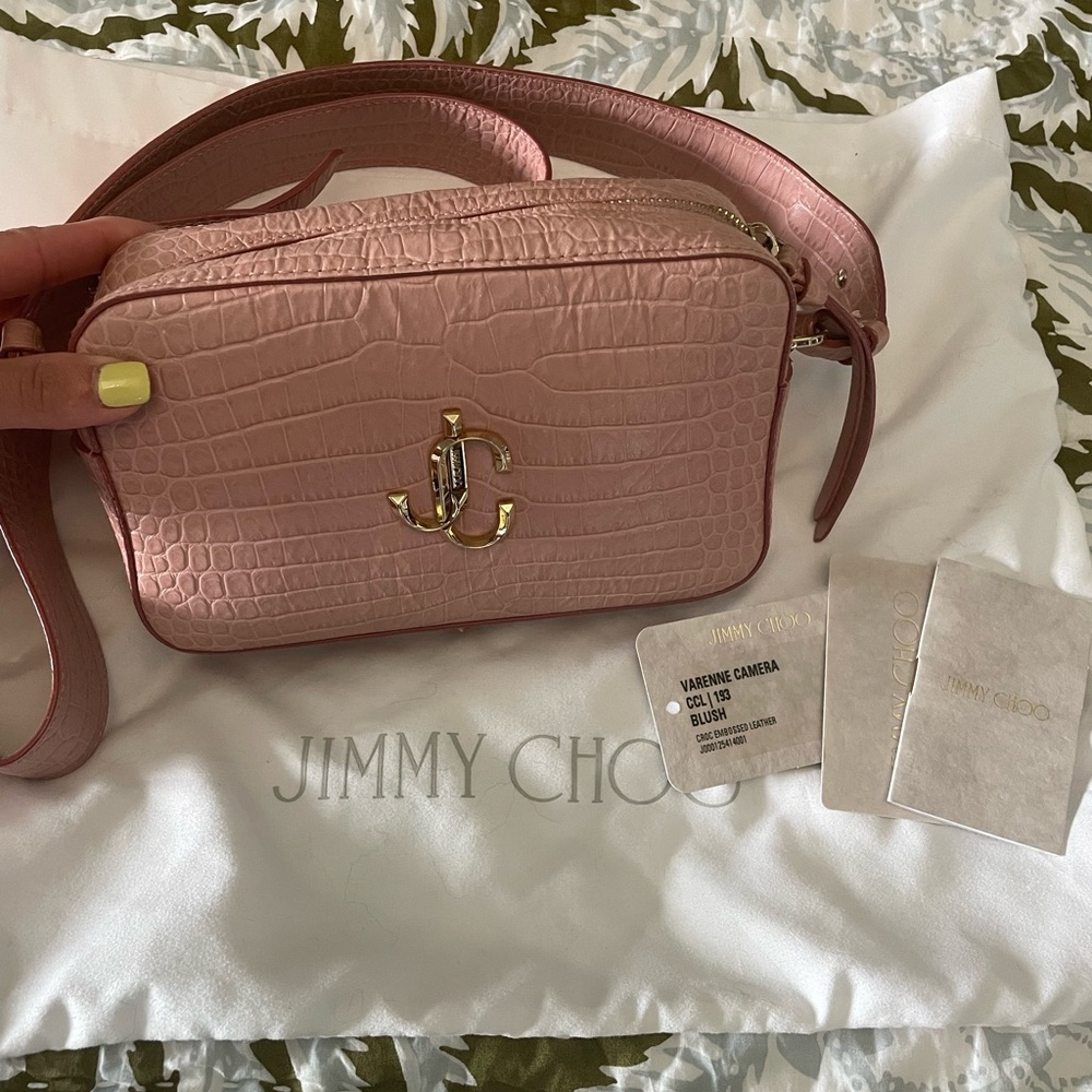 Jimmy Choo Varenne leather camera bag